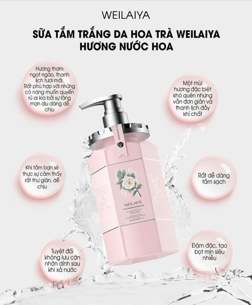 Sữa tắm trắng da hoa trà Weilaiya 1 2312
