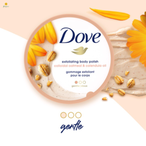 Tẩy Tế Bào Chết Body Dove Bột Yến Mạch & Dầu Calendula