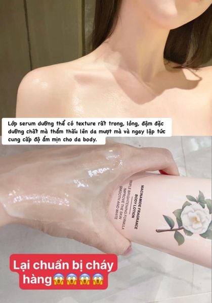 Dưỡng Thể Serum Dưỡng Trắng Da Camellia Weilaiya 3 duong the serum duong trang da camellia weilaiya 2121 2