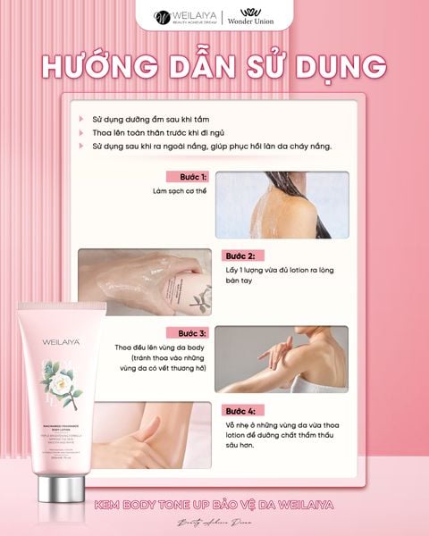 Dưỡng Thể Serum Dưỡng Trắng Da Camellia Weilaiya 5 duong the serum duong trang da camellia weilaiya 2121 4