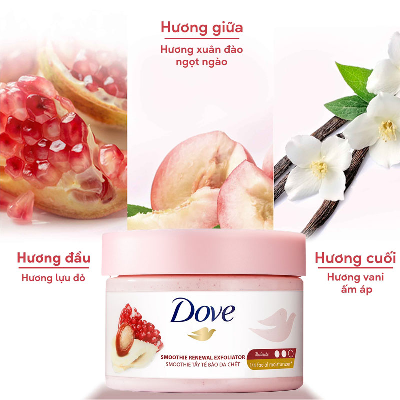 Dove Moisturizing Body Scrub Pomegranate Fragrance