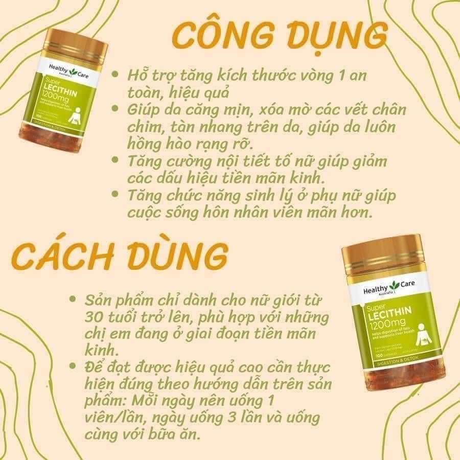 Viên Uống Mầm Đậu Nành Healthy Care Super Lecithin 3 vien uong mam dau nanh healthy care super lecithin 1393 2