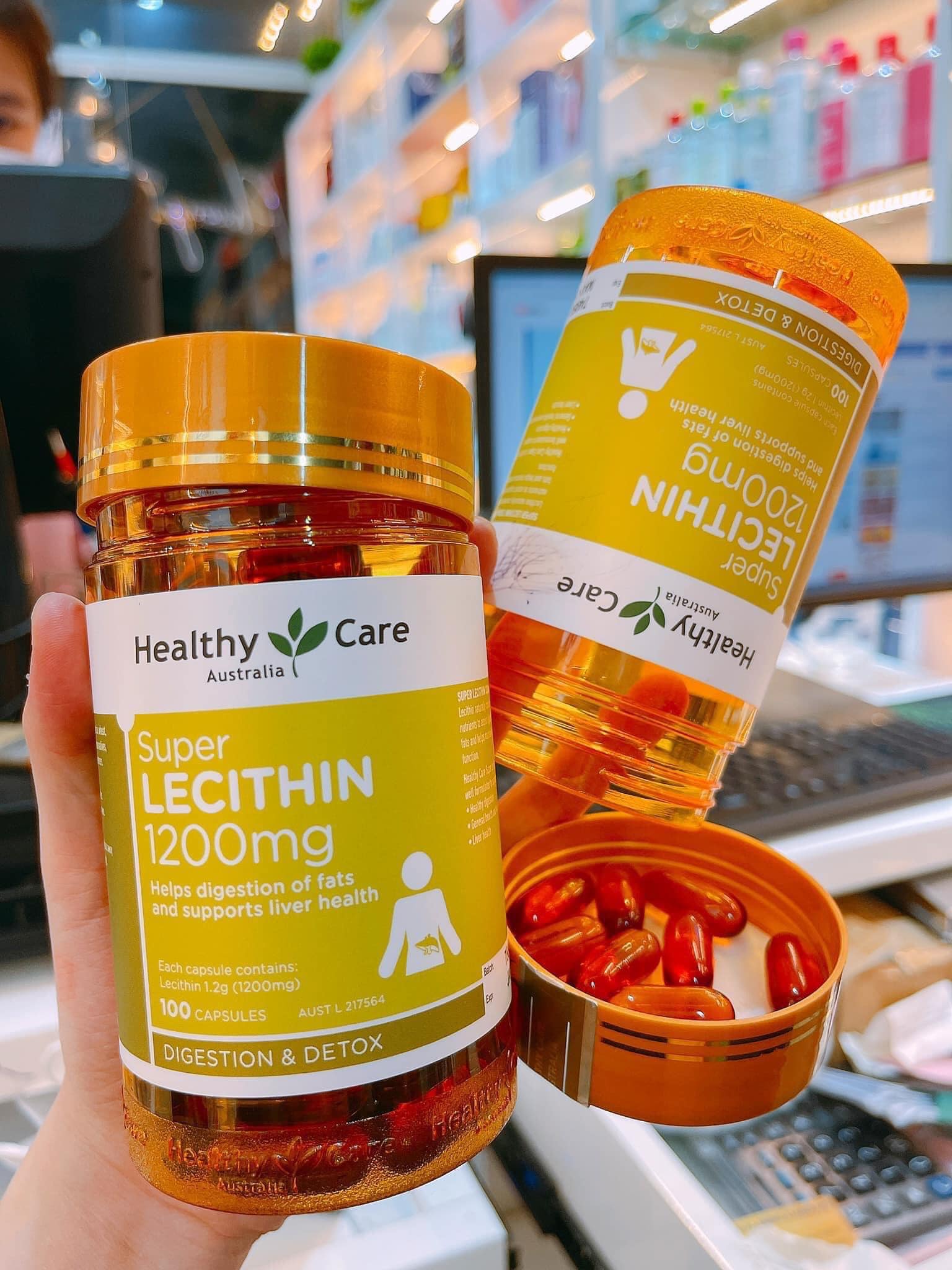 Viên Uống Mầm Đậu Nành Healthy Care Super Lecithin 4 vien uong mam dau nanh healthy care super lecithin 1393 3