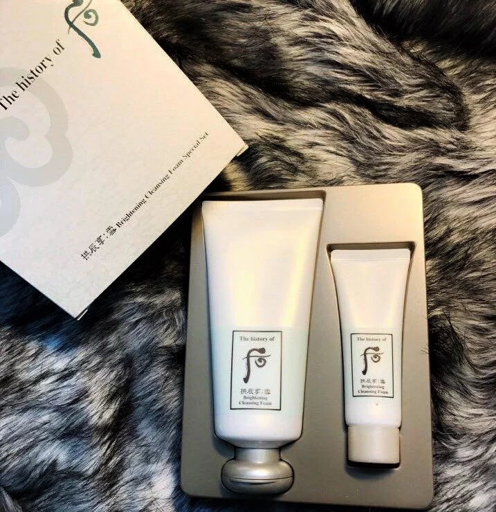 Bộ sữa rửa mặt sáng da Whoo Brightening Foam Cleanser