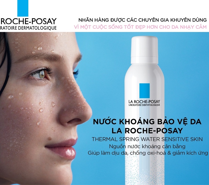 Nước Xịt Khoáng La Roche-Posay Thermal Spring Water giúp làm dịu da, chống oxy hoá & giảm kích ứng