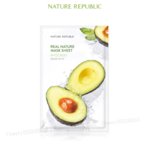 Mặt Nạ Bơ Real Nature Avocado Mask Sheet Nature Republic 23Ml