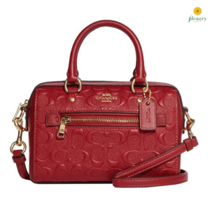 TÚI ĐEO CHÉO COACH MINI ROWAN CROSSBODY IN SIGNATURE LEATHER CC944 - MÀU ĐỎ