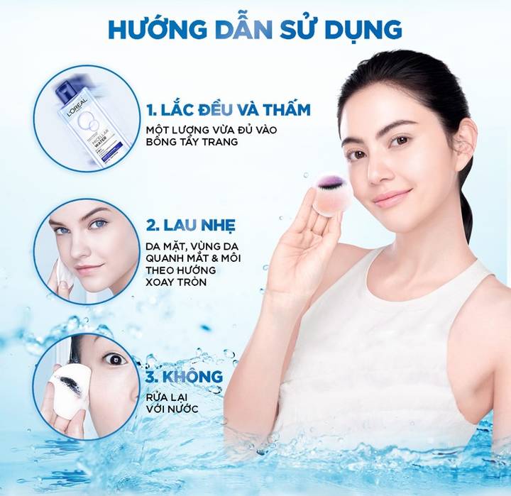 Nước Tẩy Trang Và Làm Sạch Dưỡng Ẩm (Hồng) L'Oreal Paris 3-in-1 Micellar Water 3-in-1 Moisturizing Even For Sensitive Skin 4 nuoc tay trang va lam sach duong am hong loreal paris 3 in 1 micellar water 3 in 1 moisturizing even for sensitive skin 3148 3
