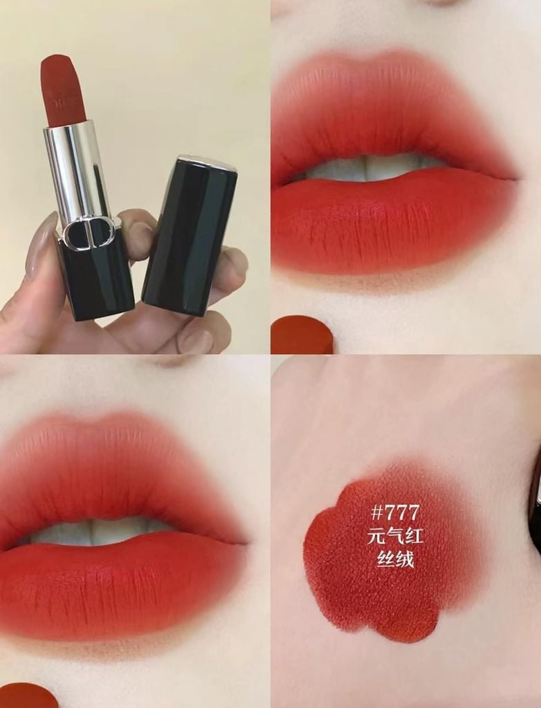 Son Dior Mini Velvet 777 Fahrenheit - Màu Đỏ Cam 1 son dior mini velvet 777 fahrenheit mau do cam 3197