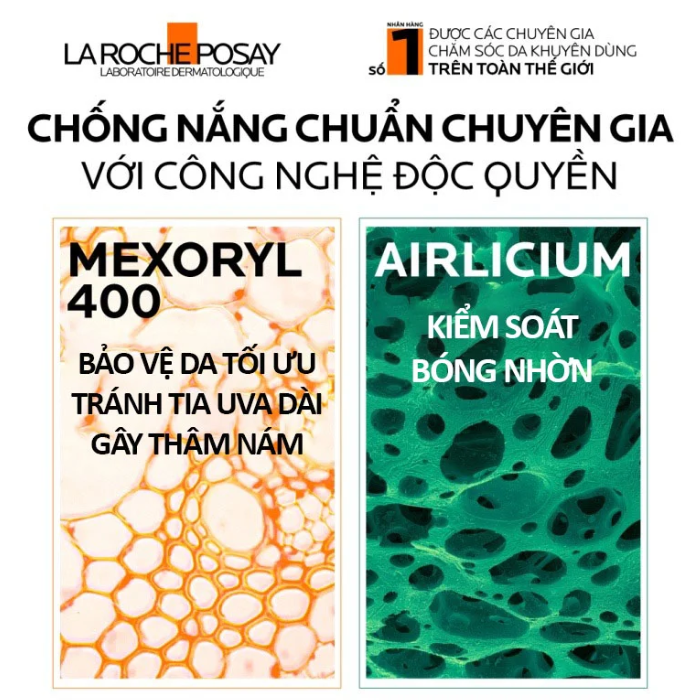 Kem Chống Nắng Kiềm Dầu La Roche-Posay Anthelios UVmune 400 Oil Control Gel- Cream SPF 50+ PA++++ 3 kem chong nang euceri 50ml sun dry touch acne oil control spf 50 3448 2