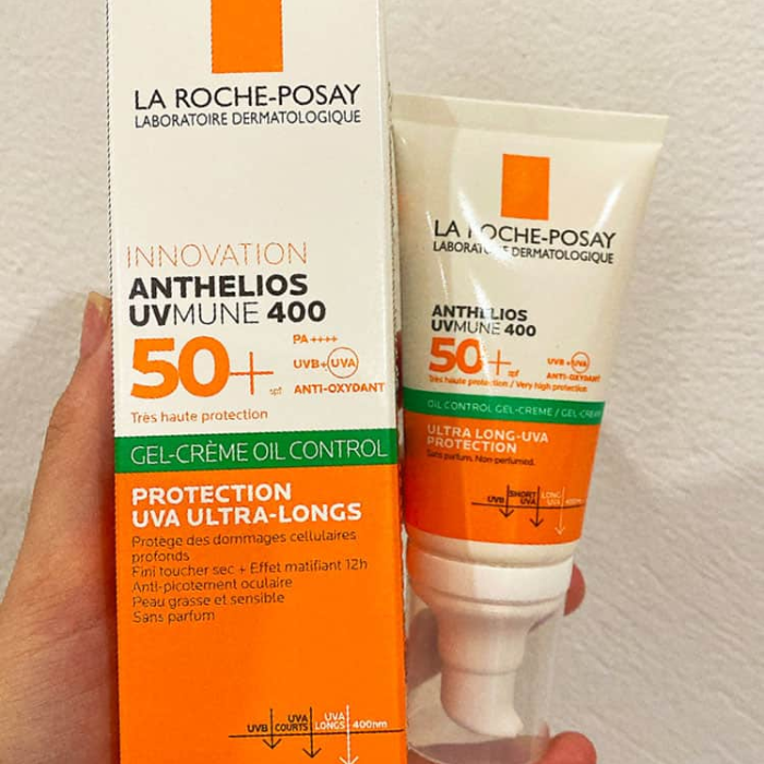Kem Chống Nắng Kiềm Dầu La Roche-Posay Anthelios UVmune 400 Oil Control Gel- Cream SPF 50+ PA++++ 5 kem chong nang euceri 50ml sun dry touch acne oil control spf 50 3448 4