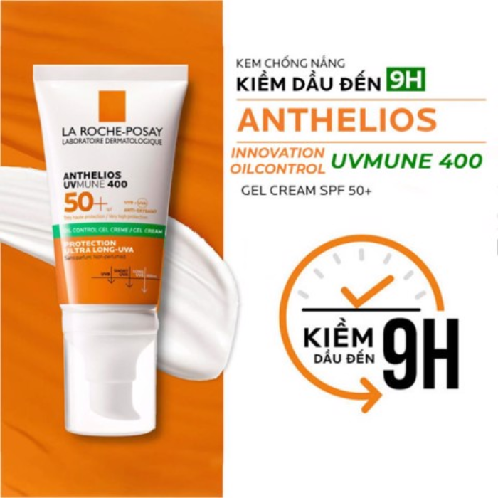 Kem Chống Nắng Kiềm Dầu La Roche-Posay Anthelios UVmune 400 Oil Control Gel- Cream SPF 50+ PA++++ 1 kem chong nang euceri 50ml sun dry touch acne oil control spf 50 3448