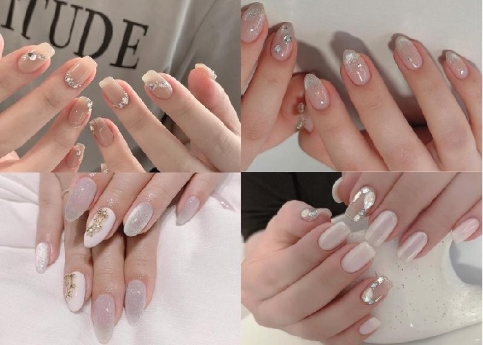 5 tiệm nail ở Phan Rang làm mới diện mạo móng 4 Từ đắp gel, đính đá đều nghệ thuật