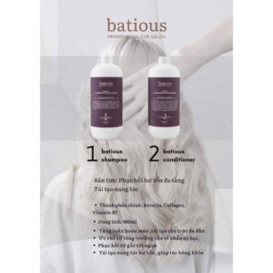 SET GỘI - XẢ BATIOUS TÍM 2000ML